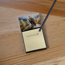 Load image into Gallery viewer, Eagle Sticky Note Holder- Refiilable Desk Accessory Note Pad