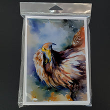 Load image into Gallery viewer, Eagle Greeting Cards - Blank Note Cards – 8-Pack of Artist-Designed Cards with Envelopes