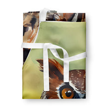 Load image into Gallery viewer, Eastern Screech Owl Apron – Artist-Designed Kitchen, BBQ &amp; Craft Apron