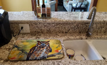 Load image into Gallery viewer, Eastern Screech Owl Dish Drying Mat