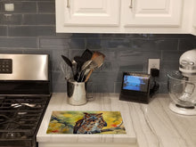 Load image into Gallery viewer, Eastern Screech Owl Glass Cutting Boards – Durable, Decorative Kitchen Art