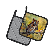 Load image into Gallery viewer, Eastern Screech Owl Pot Holders - Set of 2 Decorative Kitchen Helpers | Made in the USA