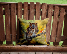 Load image into Gallery viewer, Eastern Screech Owl Throw Pillow - 14x14 Decorative Pillow – Art for Your Home &amp; Patio