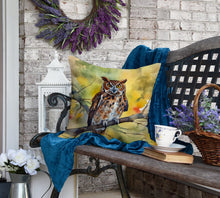 Load image into Gallery viewer, Eastern Screech Owl Throw Pillow