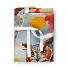 Load image into Gallery viewer, Eastern Screech Owl Apron – Artist-Designed Kitchen, BBQ &amp; Craft Apron