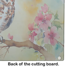 Load image into Gallery viewer, Eastern Screech Owl Glass Cutting Boards – Durable, Decorative Kitchen Art