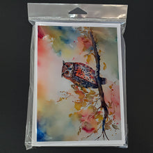 Load image into Gallery viewer, Elf Owl Greeting Cards - Blank Note Cards – 8-Pack of Artist-Designed Cards with Envelopes