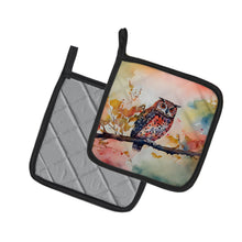 Load image into Gallery viewer, Elf Owl Pot Holders - Set of 2 Decorative Kitchen Helpers | Made in the USA