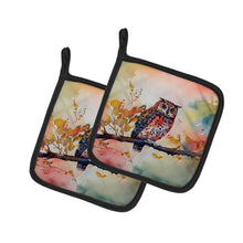 Load image into Gallery viewer, Elf Owl Pot Holders - Set of 2 Decorative Kitchen Helpers | Made in the USA