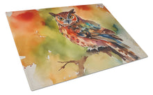 Load image into Gallery viewer, Elf Owl Glass Cutting Boards – Durable, Decorative Kitchen Art