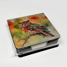Load image into Gallery viewer, Elf Owl PU Leather Note Paper Holder