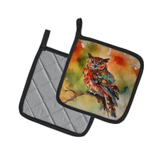 Load image into Gallery viewer, Elf Owl Pot Holders - Set of 2 Decorative Kitchen Helpers | Made in the USA