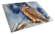 Load image into Gallery viewer, Eurasian Eagle Owl Glass Cutting Boards – Durable, Decorative Kitchen Art