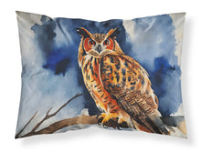 Load image into Gallery viewer, Eurasian Eagle Owl Standard Pillowcase – Artistic Decorative Front, White Back