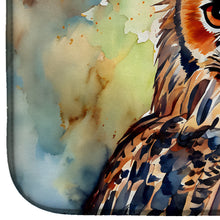 Load image into Gallery viewer, Eurasian Eagle Owl Dish Drying Mat