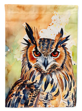 Load image into Gallery viewer, Eurasian Eagle Owl Garden Flag – Outdoor Decorative Yard Flag