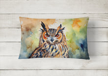 Load image into Gallery viewer, Eurasian Eagle Owl Throw Pillow