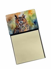 Load image into Gallery viewer, Eurasian Eagle Owl Sticky Note Holder- Refiilable Desk Accessory Note Pad