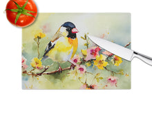 Load image into Gallery viewer, Goldfinch Glass Cutting Boards – Durable, Decorative Kitchen Art