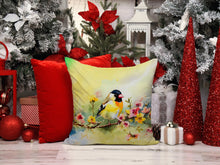 Load image into Gallery viewer, Goldfinch Throw Pillow - 14x14 Decorative Pillow – Art for Your Home &amp; Patio