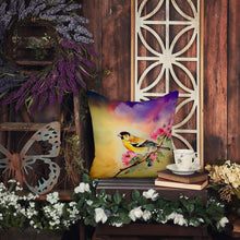 Load image into Gallery viewer, Goldfinch Throw Pillow - 14x14 Decorative Pillow – Art for Your Home &amp; Patio
