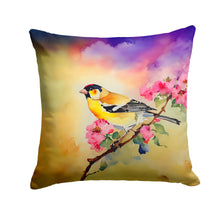 Load image into Gallery viewer, Goldfinch Throw Pillow - 14x14 Decorative Pillow – Art for Your Home &amp; Patio