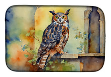 Load image into Gallery viewer, Great Horned Owl Dish Drying Mat