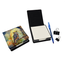 Load image into Gallery viewer, Great Horned Owl PU Leather Note Paper Holder