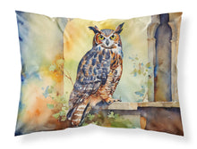 Load image into Gallery viewer, Great Horned Owl Standard Pillowcase – Artistic Decorative Front, White Back
