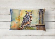 Load image into Gallery viewer, Great Horned Owl Throw Pillow