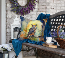 Load image into Gallery viewer, Great Horned Owl Throw Pillow