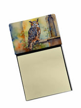 Load image into Gallery viewer, Great Horned Owl Sticky Note Holder- Refiilable Desk Accessory Note Pad