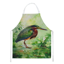 Load image into Gallery viewer, Green Heron Apron – Artist-Designed Kitchen, BBQ &amp; Craft Apron