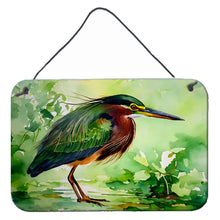 Load image into Gallery viewer, Green Heron Wall or Door Hanging Prints