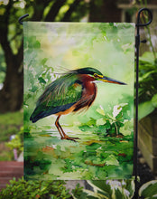 Load image into Gallery viewer, Green Heron Garden Flag – Outdoor Decorative Yard Flag