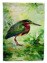 Load image into Gallery viewer, Green Heron Garden Flag – Outdoor Decorative Yard Flag
