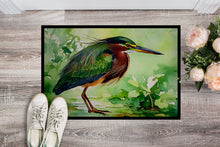 Load image into Gallery viewer, Green Heron Doormat - 18X27 Indoor / Outdoor Rug | Made in USA