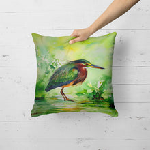Load image into Gallery viewer, Green Heron Throw Pillow