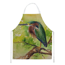 Load image into Gallery viewer, Green Heron Apron – Artist-Designed Kitchen, BBQ &amp; Craft Apron