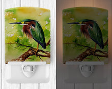 Load image into Gallery viewer, Green Heron Ceramic Night Light