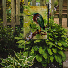 Load image into Gallery viewer, Green Heron Garden Flag – Outdoor Decorative Yard Flag