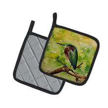 Load image into Gallery viewer, Green Heron Pot Holders - Set of 2 Decorative Kitchen Helpers | Made in the USA