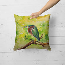 Load image into Gallery viewer, Green Heron Throw Pillow