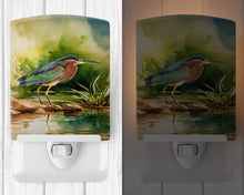 Load image into Gallery viewer, Green Heron Ceramic Night Light