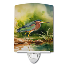 Load image into Gallery viewer, Green Heron Ceramic Night Light