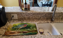 Load image into Gallery viewer, Green Heron Dish Drying Mat