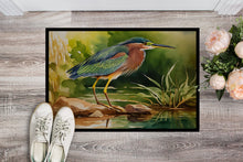 Load image into Gallery viewer, Green Heron Doormat - 18X27 Indoor / Outdoor Rug | Made in USA