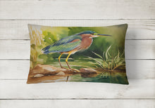 Load image into Gallery viewer, Green Heron Throw Pillow