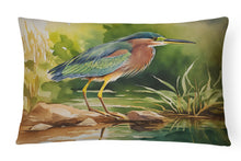 Load image into Gallery viewer, Green Heron Throw Pillow