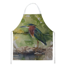 Load image into Gallery viewer, Green Heron Apron – Artist-Designed Kitchen, BBQ &amp; Craft Apron